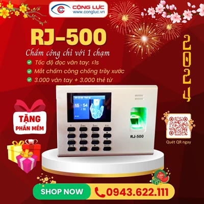 Máy Chấm Công Vân Tay Ronald Jack RJ500